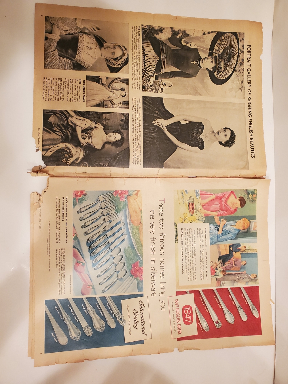 Star Weekly Vintage Newspaper Rare 1953 Cover Featuring Queen in White Gown - Picture 2 of 9